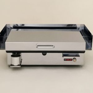 Furlan P600 PRO asztali gázgrill magas rozsdamentes acél fedéllel, fröccsenésvédővel és olajgyűjtő tálcával